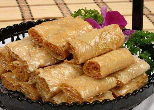 干炸响铃 – Crispy Fried Tofu-Skin Rolls (Gan Zha Xiangling)