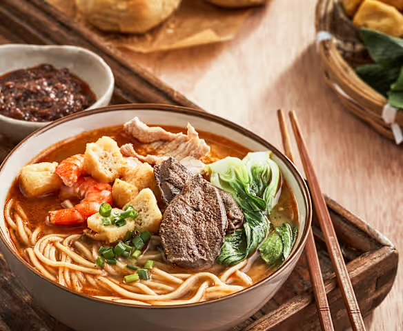 沙茶面 – Minnan Satay Noodle Soup (Sha Cha Mian)