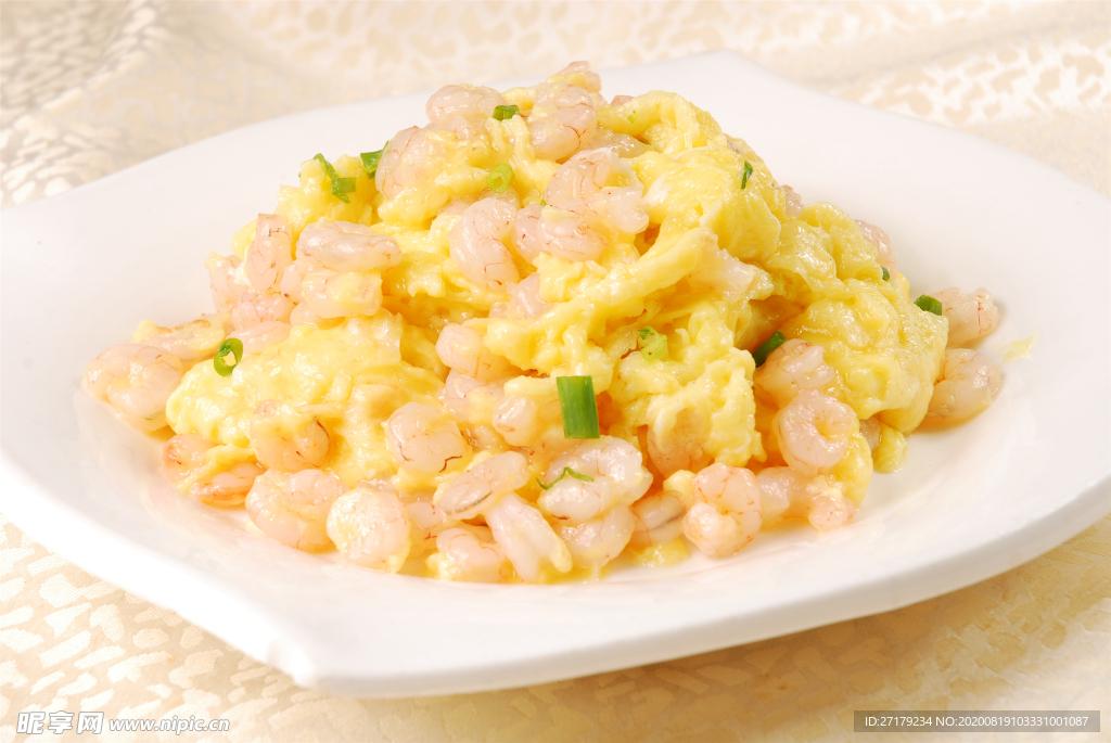 虾仁炒蛋 – Shrimp & Egg Stir-fry