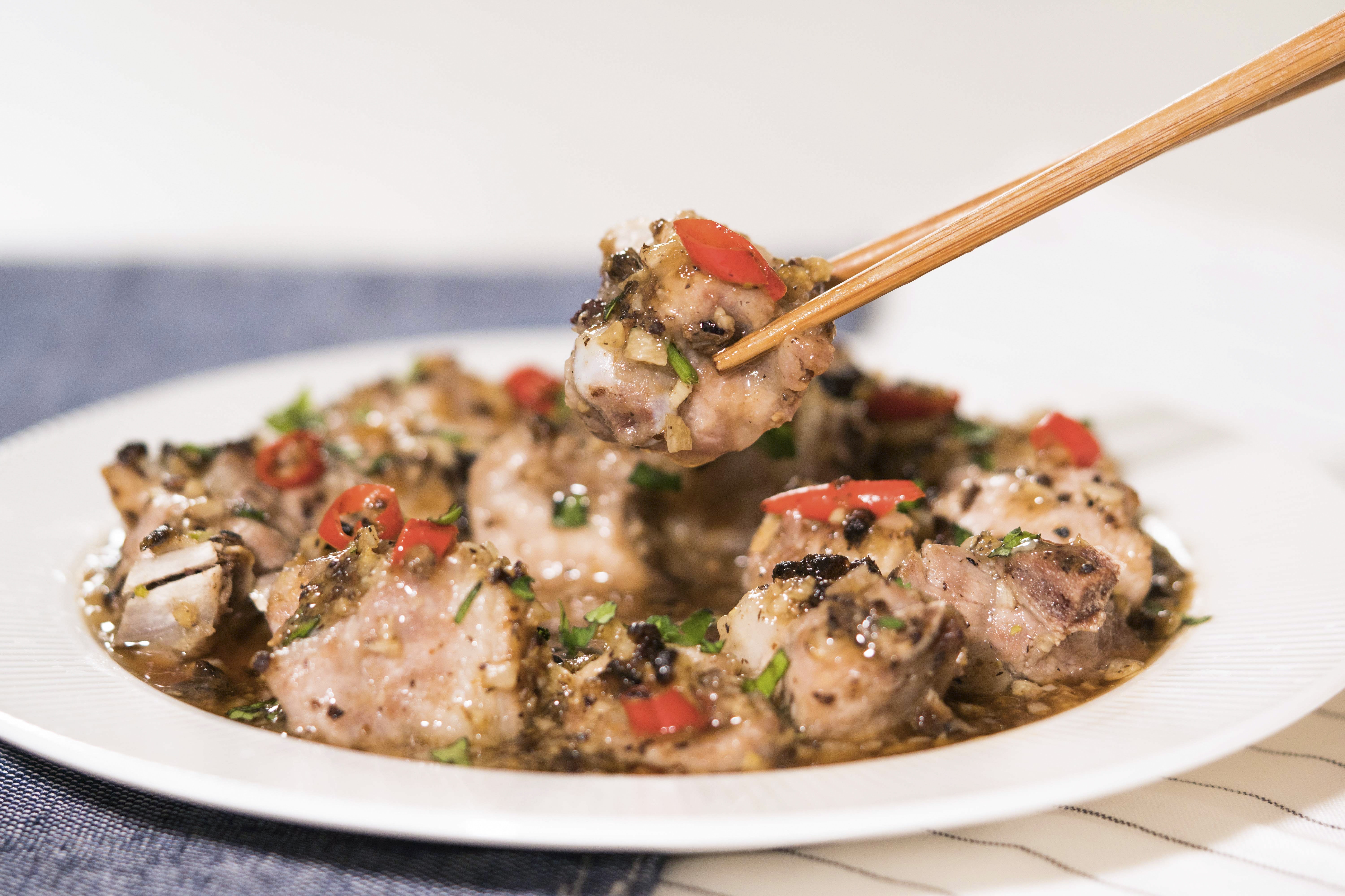 豉汁蒸排骨 – Steamed Ribs with Black Bean Sauce